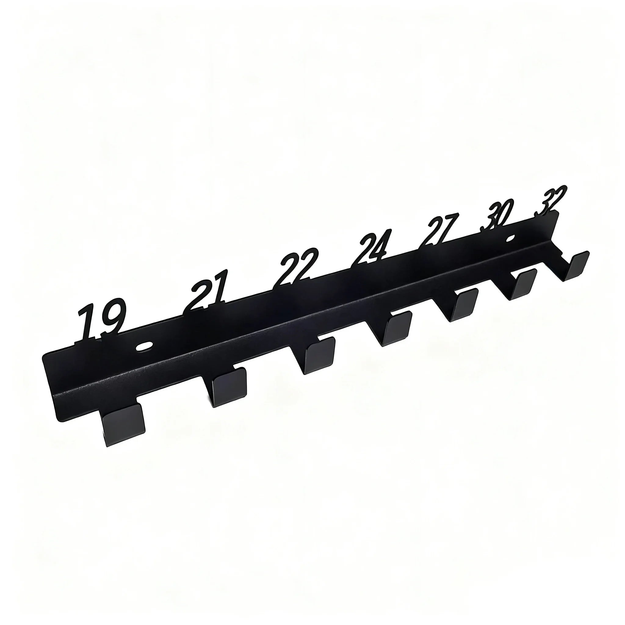 Wall-Mounted Wrench Sorter, Multi-Hole Metal Tool Organizer Rack for Garage Workshop Tool Organization and Professional Mechanic