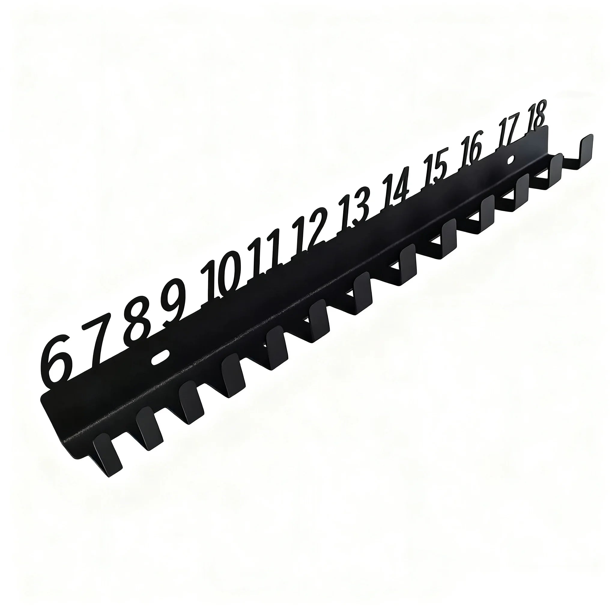 Wall-Mounted Wrench Sorter, Multi-Hole Metal Tool Organizer Rack for Garage Workshop Tool Organization and Professional Mechanic